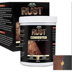 2-In-1 Rust Converter & Metal Primer, 35 Floz Black Rust Inhibitor Paint 4 Metal